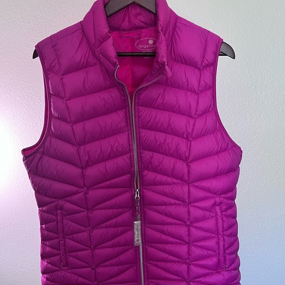 Tangerine Fuchsia Outerwear Puffer Vest - Picture 1 of 5